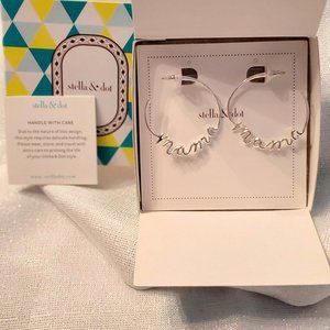 Stella and Dot "Mama" hoop earrings
